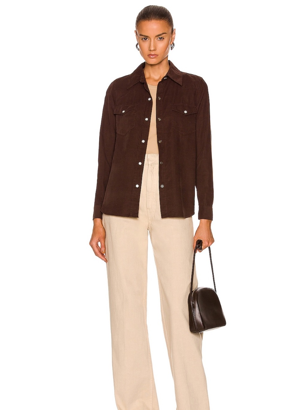 Nili Lotan Annika Button-Down Shirt. Size XS